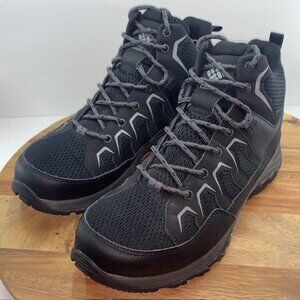 Columbia Granite Trail Mid WP Mens Hiking Boots Waterproof Black Size 11 Wide
